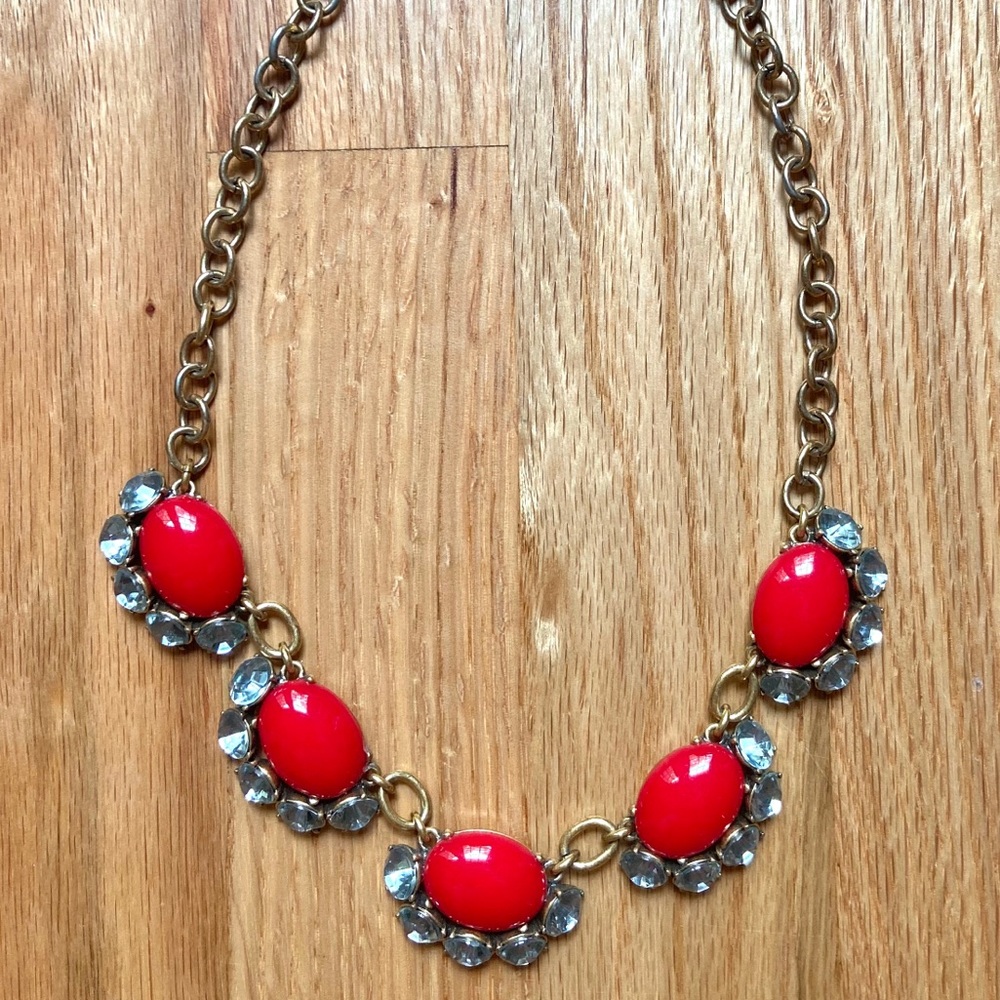 Stella & Dot Enamel & Jewel Statement Necklace
